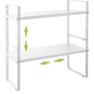 White Adjustable Storage Shelf